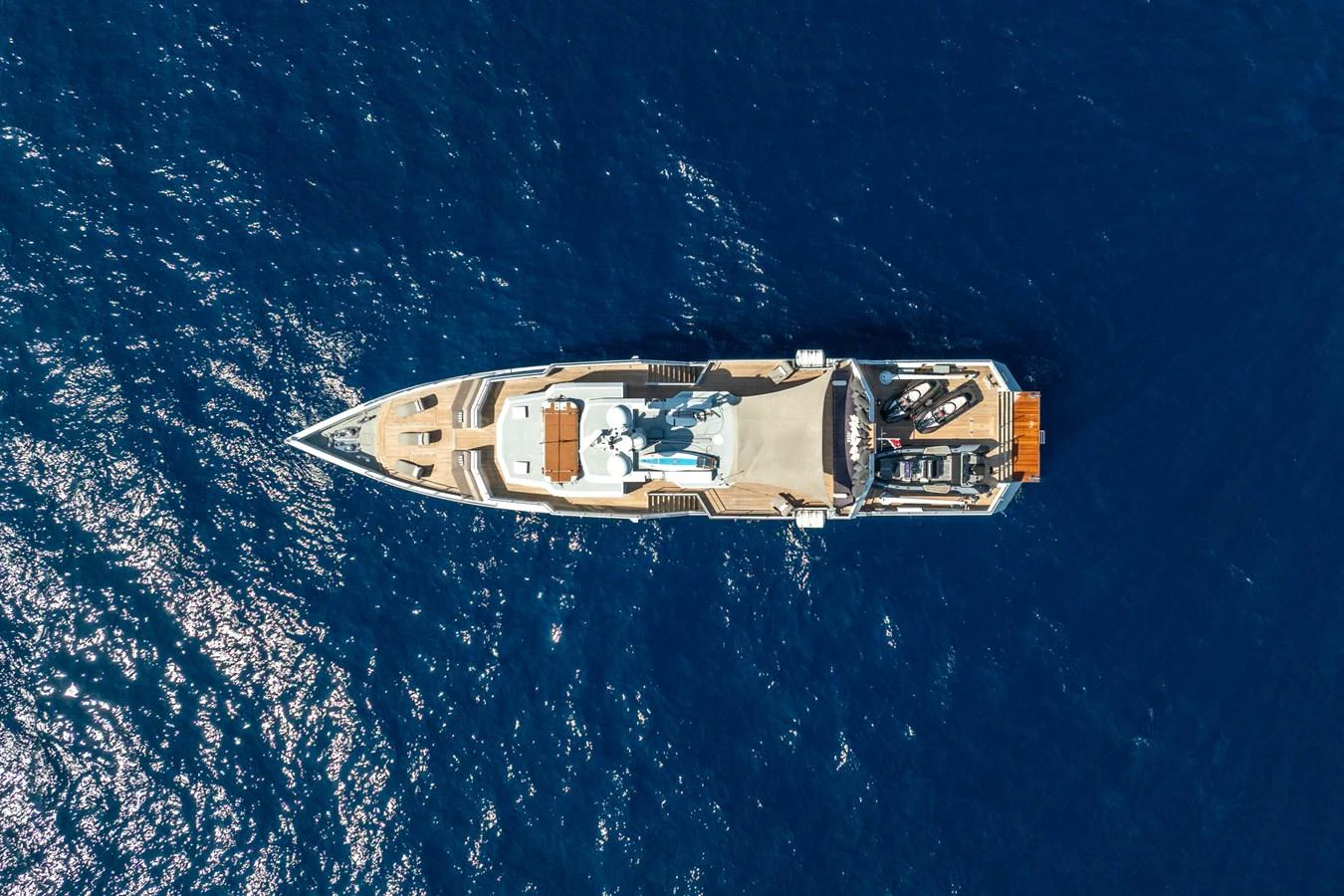 a space ship in space aboard PREFERENCE 19 Yacht for Sale
