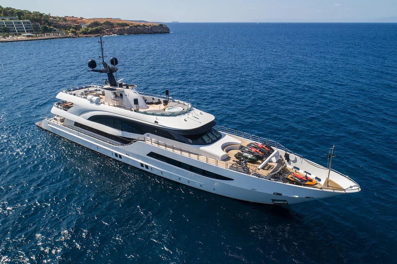 a boat on the water aboard HALLO Yacht for Sale