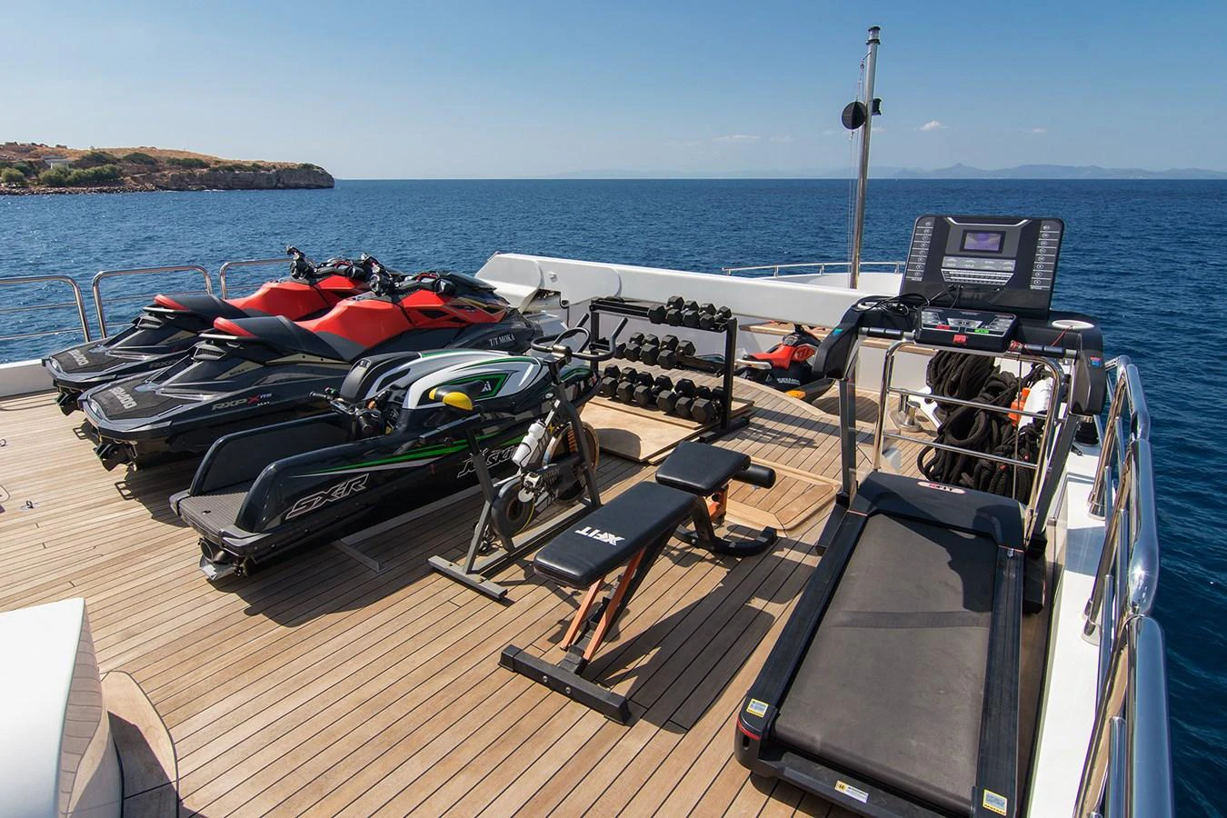 a boat on the water aboard HALLO Yacht for Sale