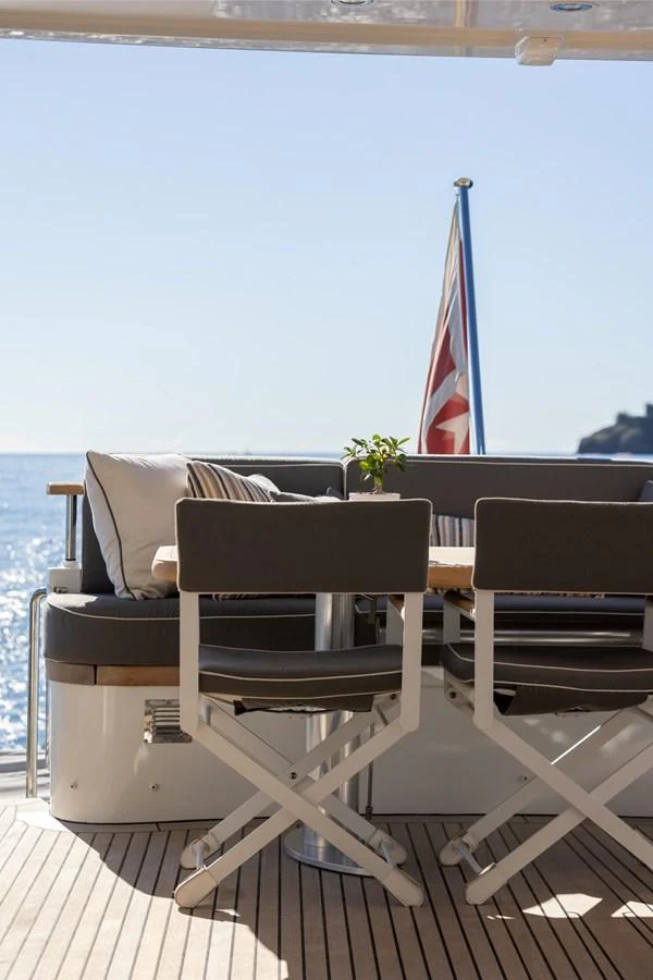 chairs on a deck aboard ARCHIPELAGO Yacht for Sale