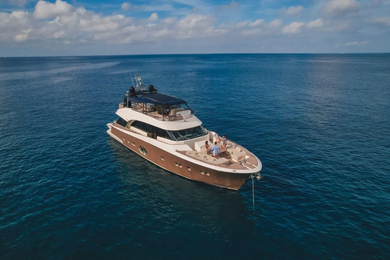a boat in the water aboard MOANA Yacht for Sale