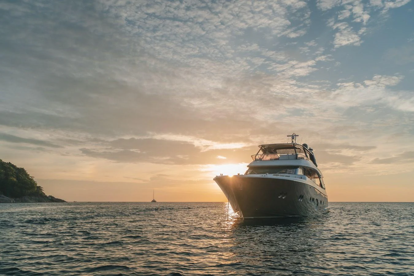 a boat on the water aboard MOANA Yacht for Sale