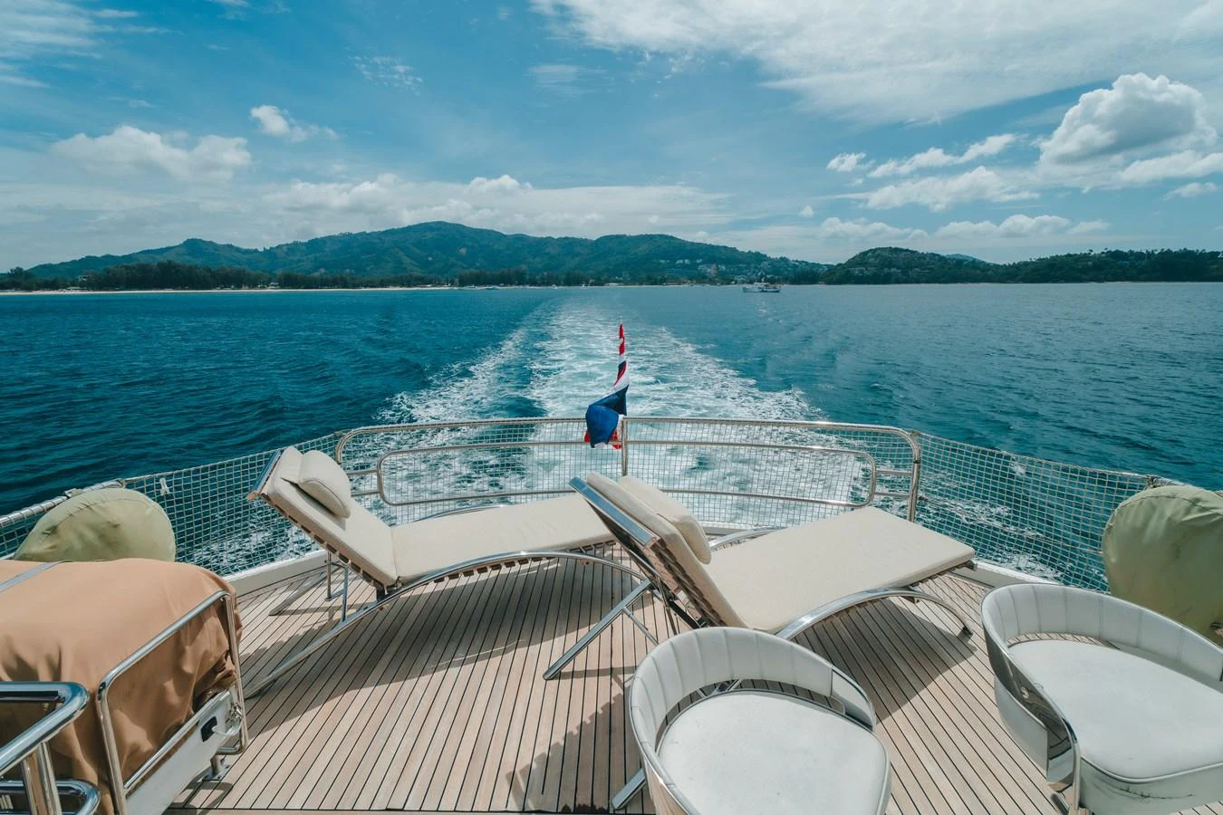 a boat on the water aboard MOANA Yacht for Sale