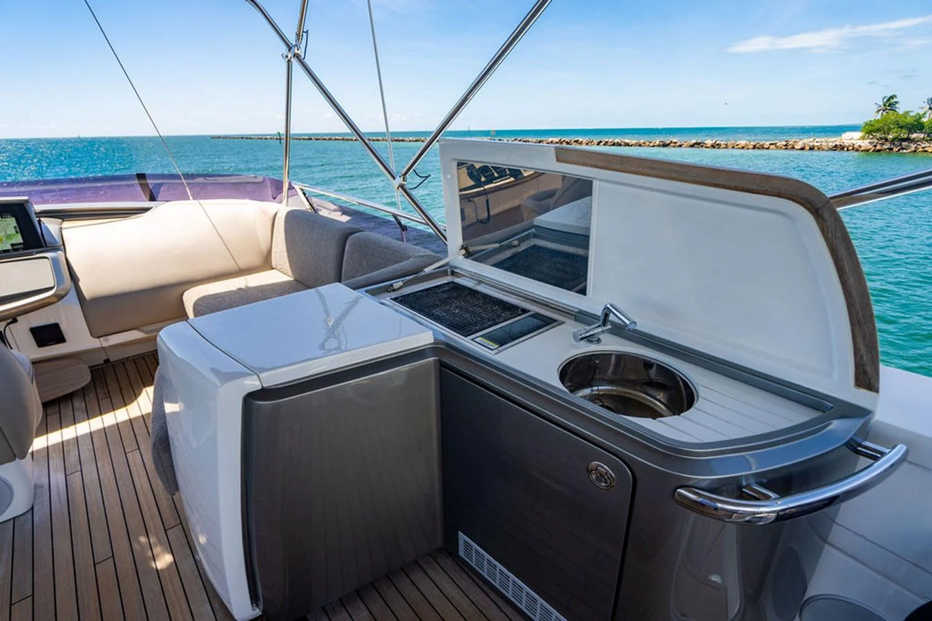 a boat on the water aboard COCOON Yacht for Sale