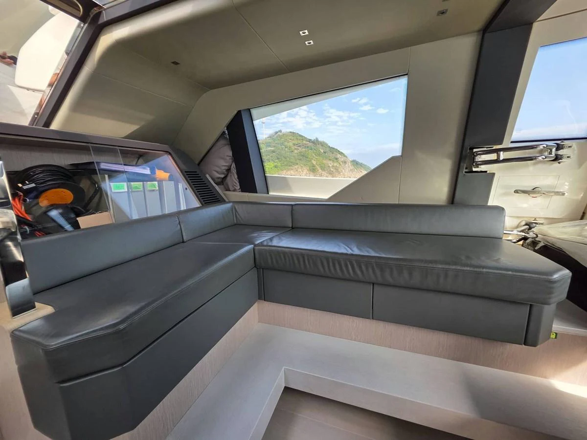 inside of a vehicle aboard CUSTOM LINE 108 Yacht for Sale