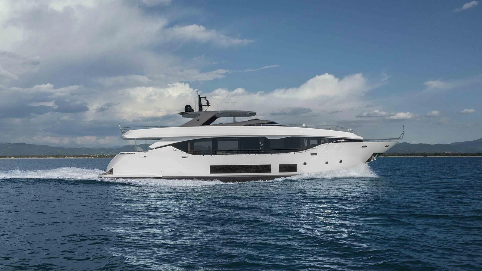 a boat on the water aboard FOUR JOYS Yacht for Sale