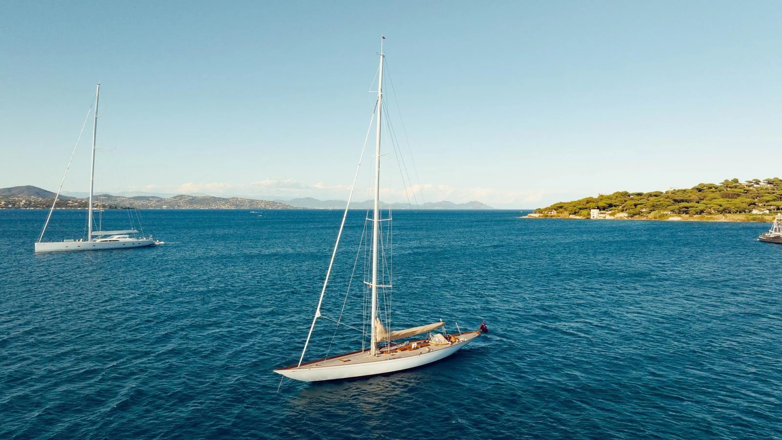 a couple of boats in the water aboard SAVANNAH Yacht for Sale