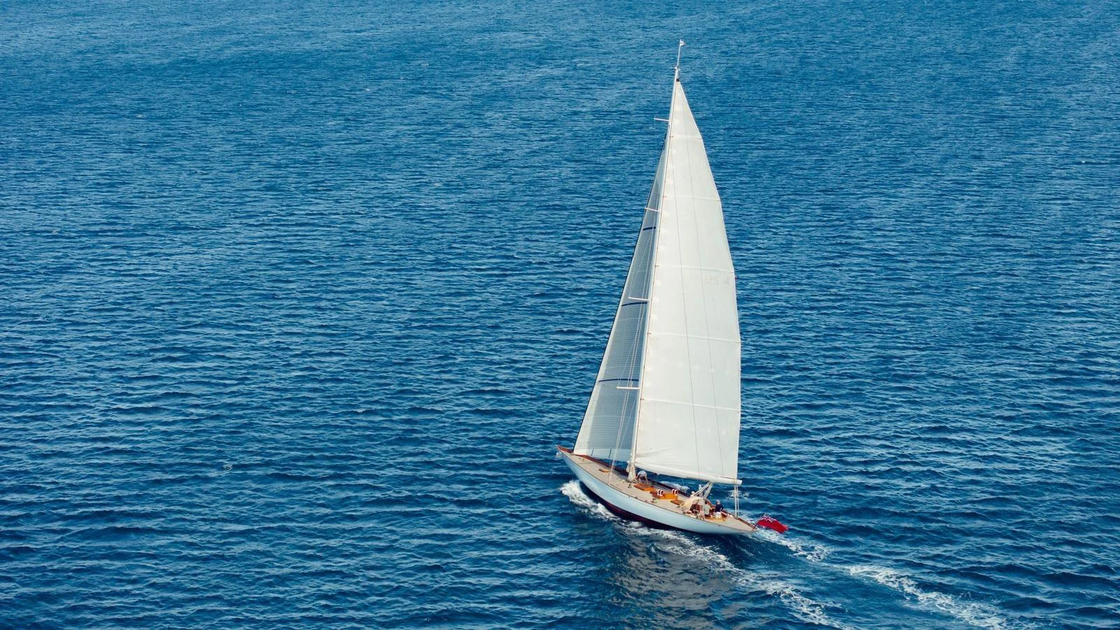 a sailboat on the water aboard SAVANNAH Yacht for Sale
