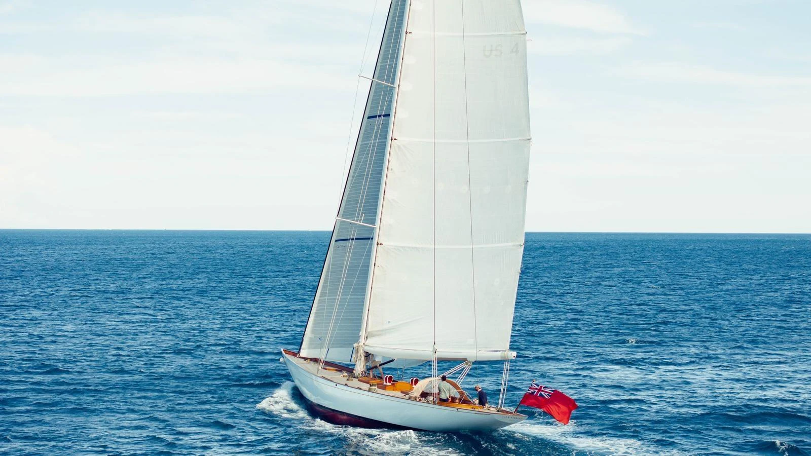 a sailboat in the ocean aboard SAVANNAH Yacht for Sale