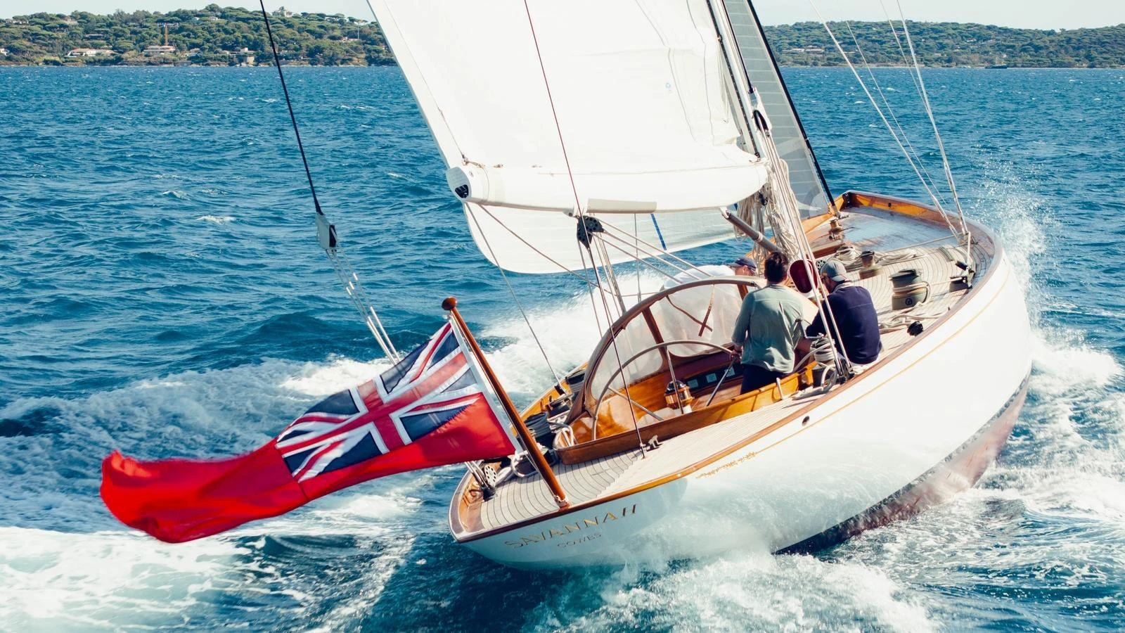 a boat on the water aboard SAVANNAH Yacht for Sale