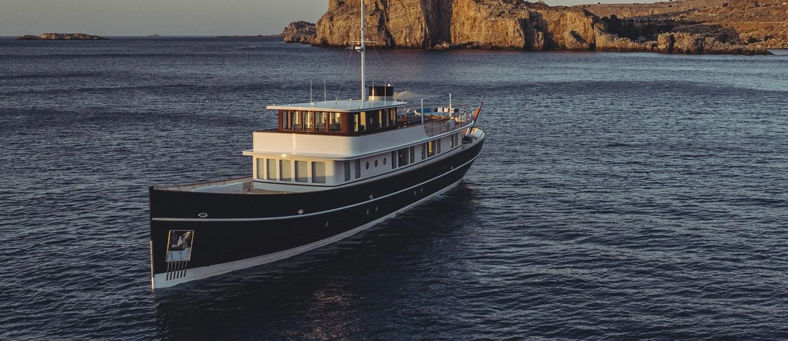 a boat in the water aboard FAR NIENTE Yacht for Sale