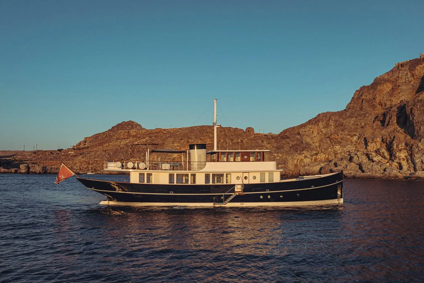 a boat on the water aboard FAR NIENTE Yacht for Sale