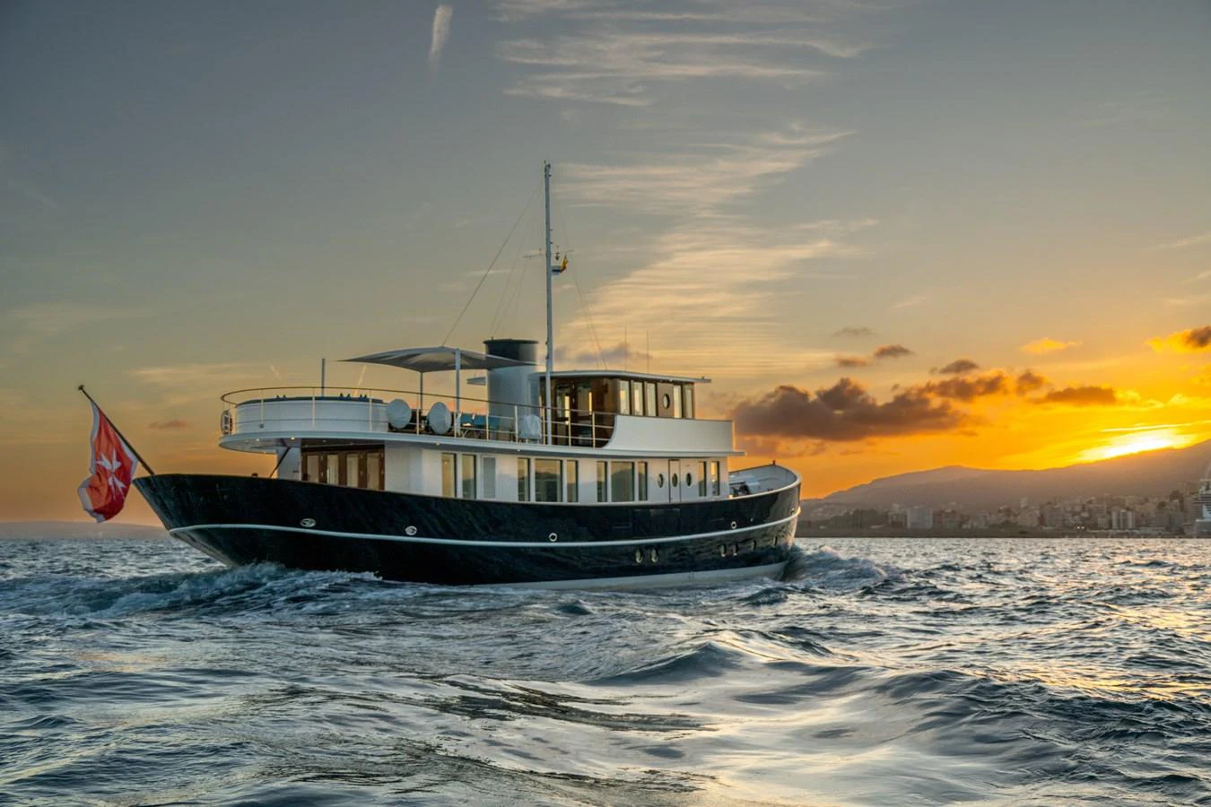 a boat in the water aboard FAR NIENTE Yacht for Sale
