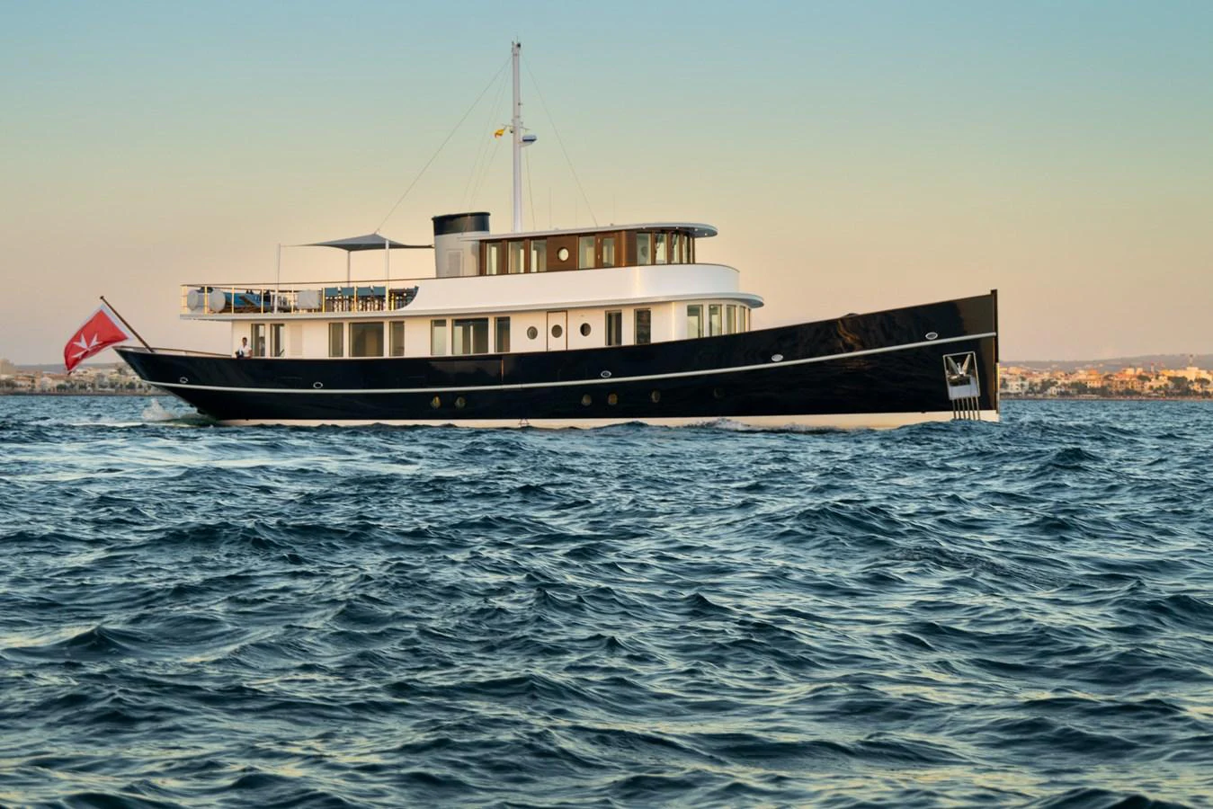 a boat in the water aboard FAR NIENTE Yacht for Sale
