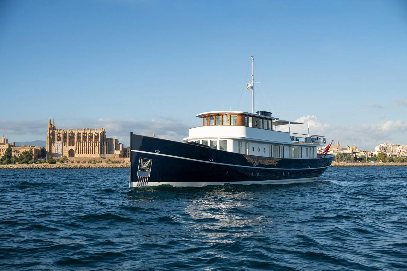 a boat on the water aboard FAR NIENTE Yacht for Sale