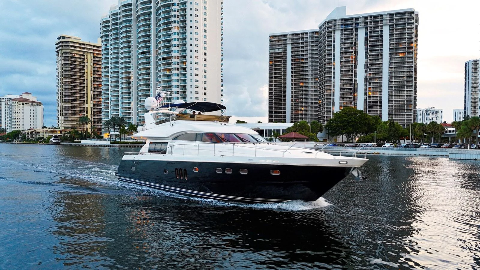 a boat on the water aboard ANDREA'S REVENGE Yacht for Sale