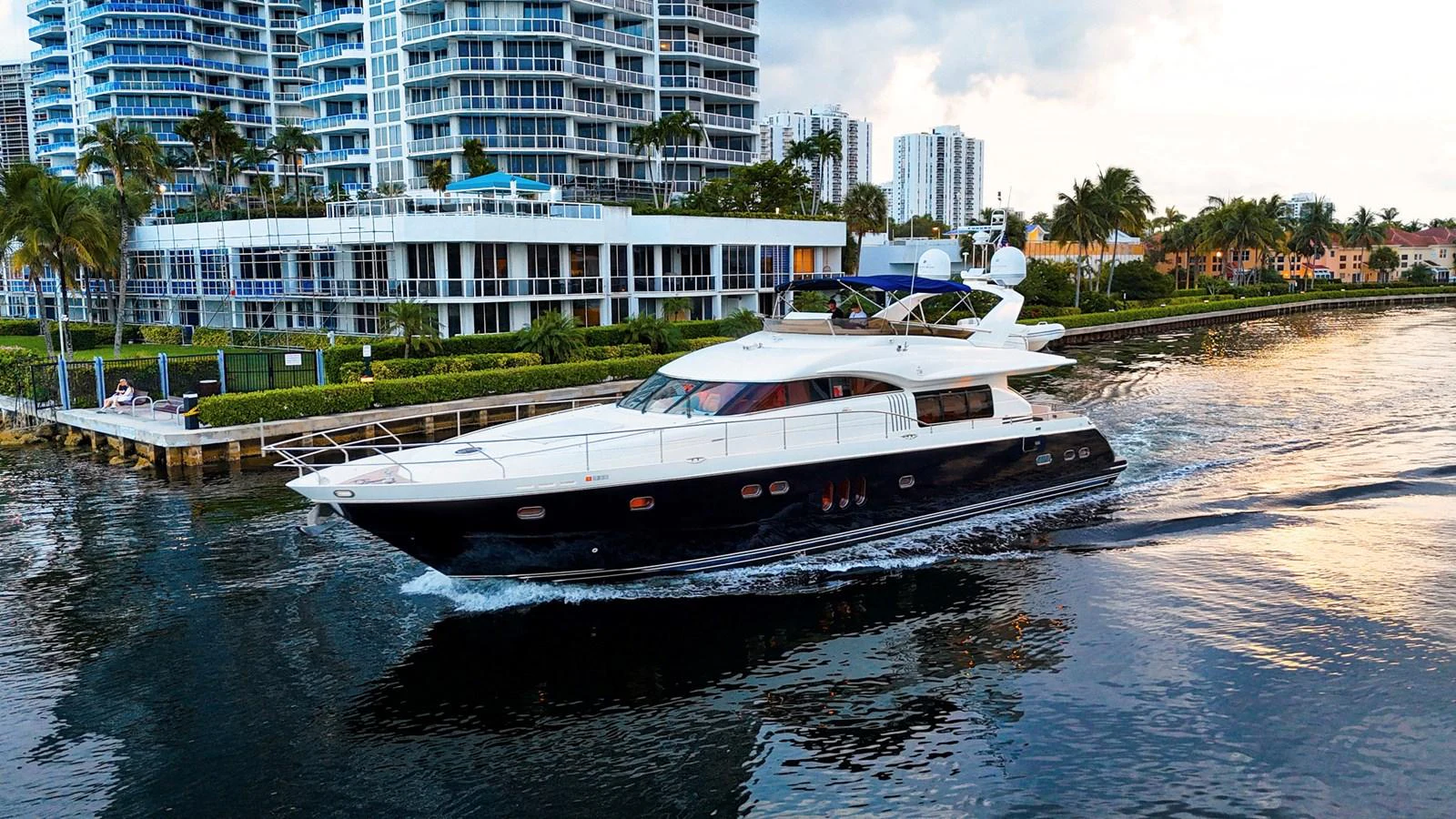 a boat on the water aboard ANDREA'S REVENGE Yacht for Sale