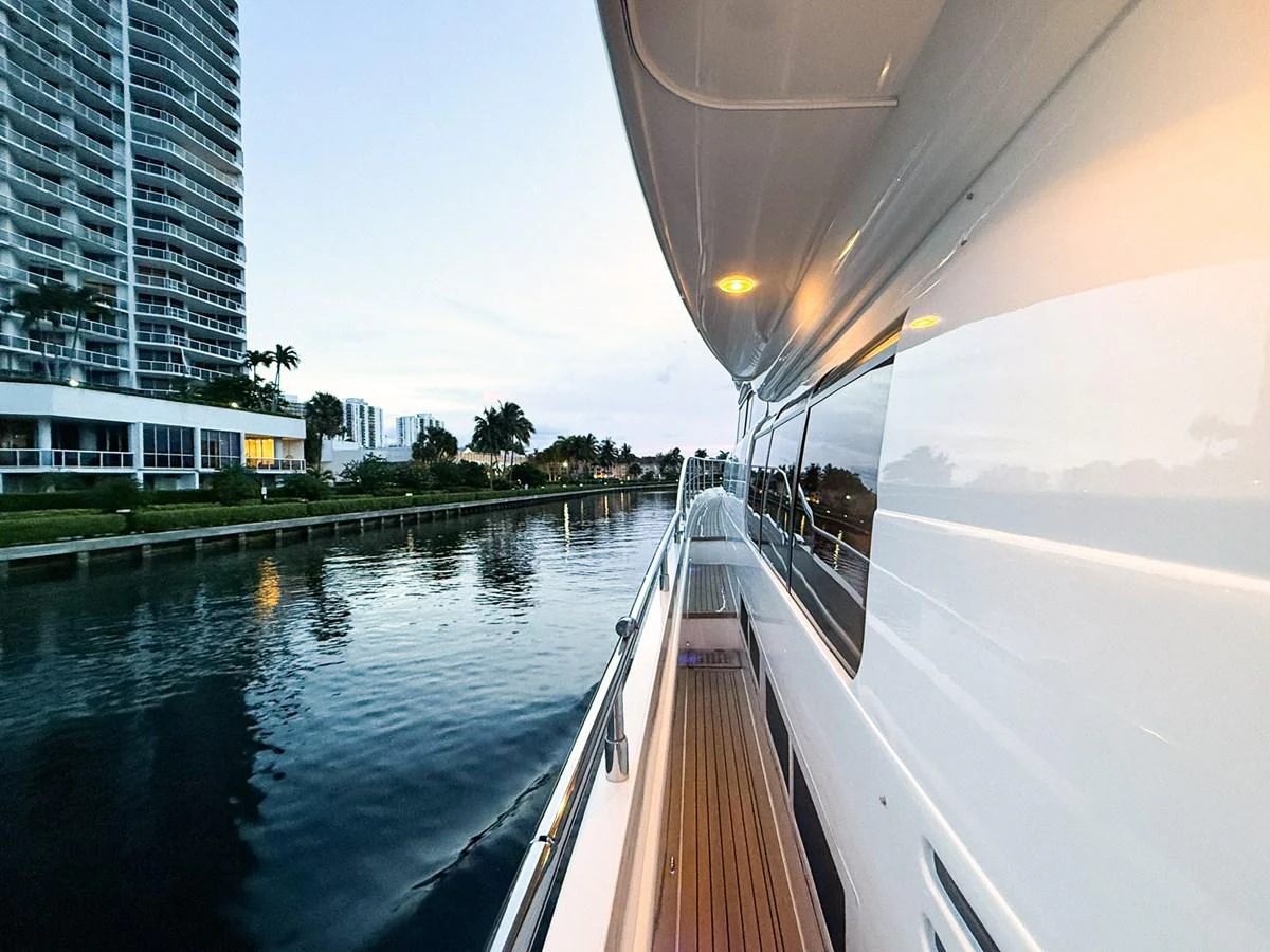 a boat on the water aboard ANDREA'S REVENGE Yacht for Sale