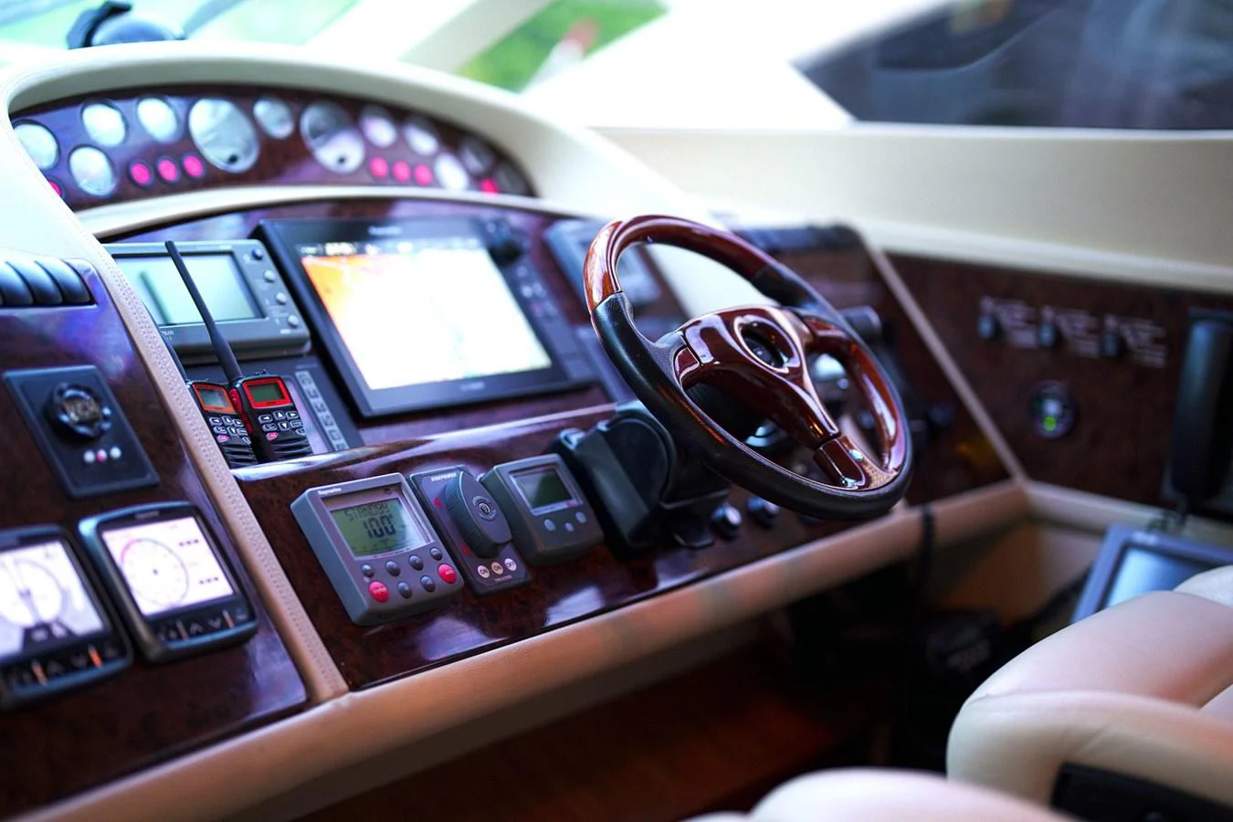 a person driving a car aboard ANDREA'S REVENGE Yacht for Sale