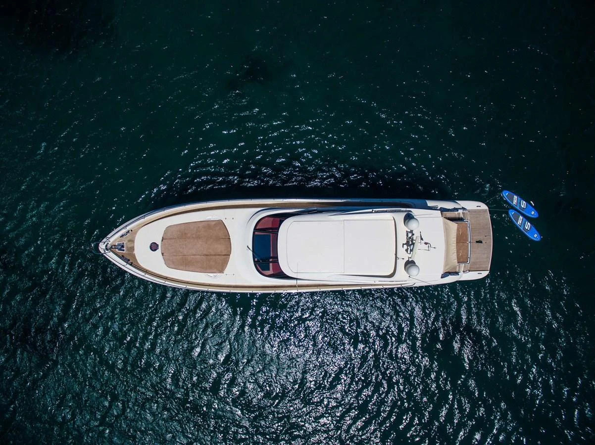 a space ship in outer space aboard ALLIE Yacht for Sale