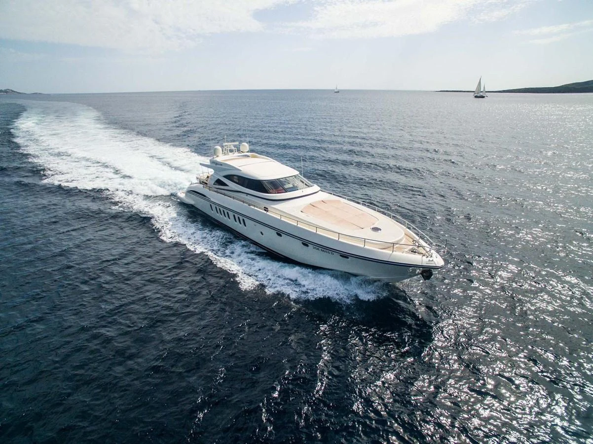 a boat on the water aboard ALLIE Yacht for Sale