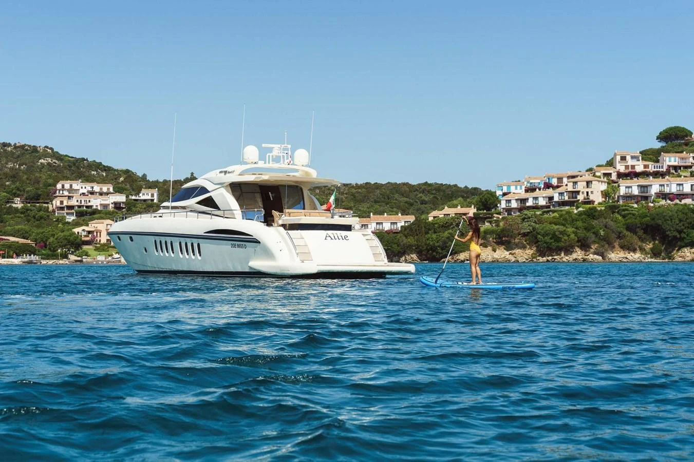 a boat in the water aboard ALLIE Yacht for Sale