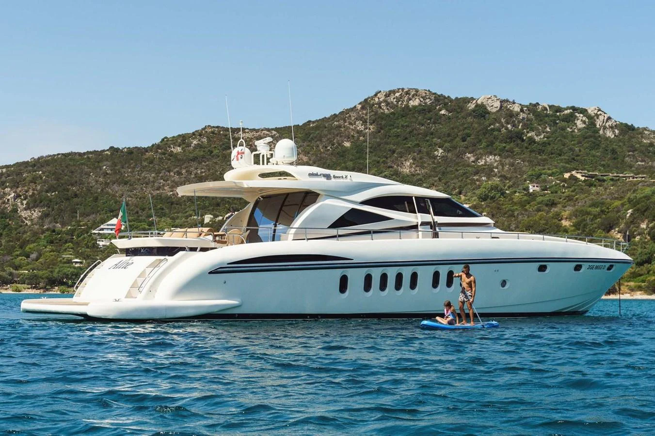 a boat in the water aboard ALLIE Yacht for Sale