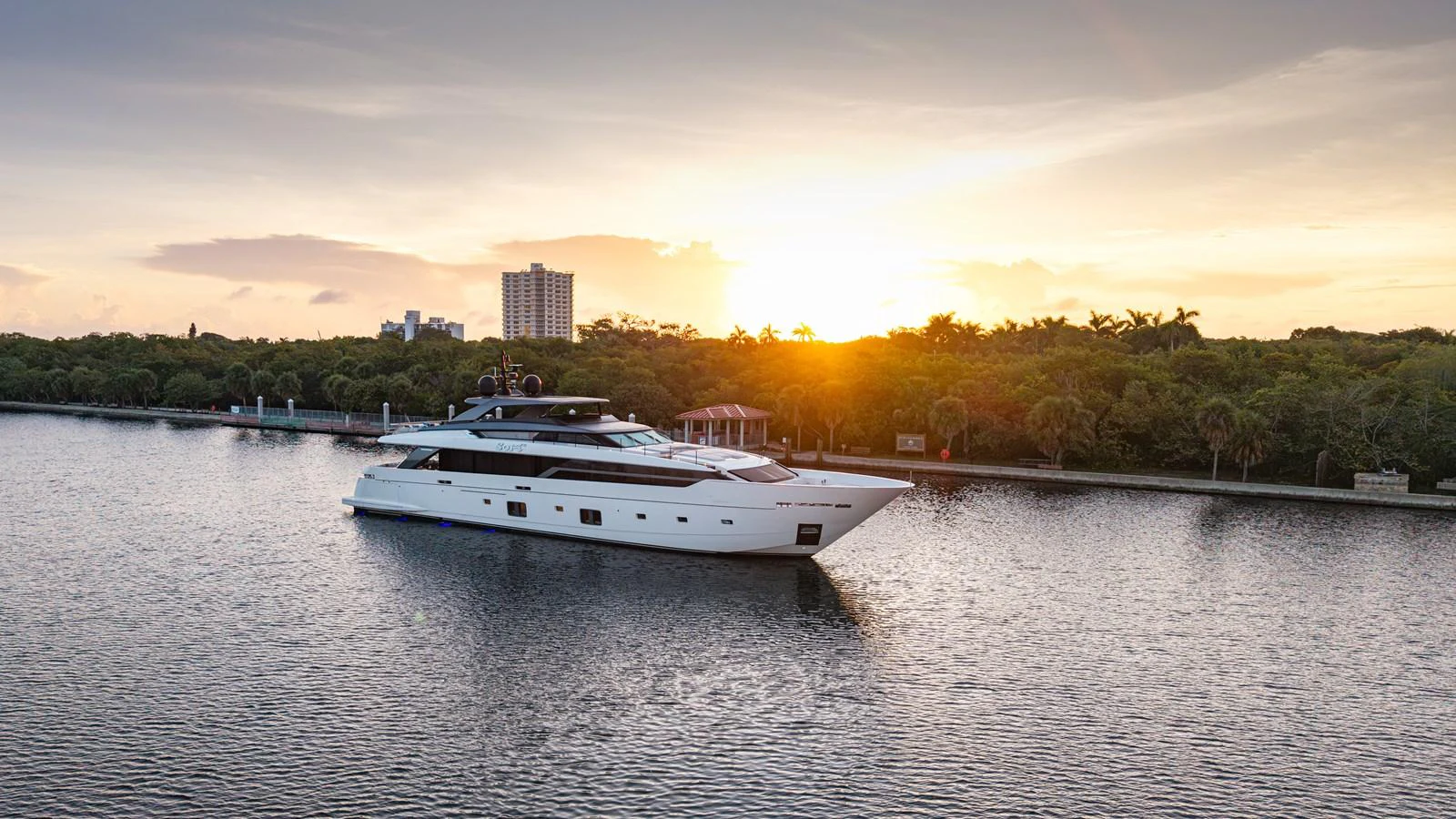 a boat on the water aboard SANLORENZO SL120/778 Yacht for Sale