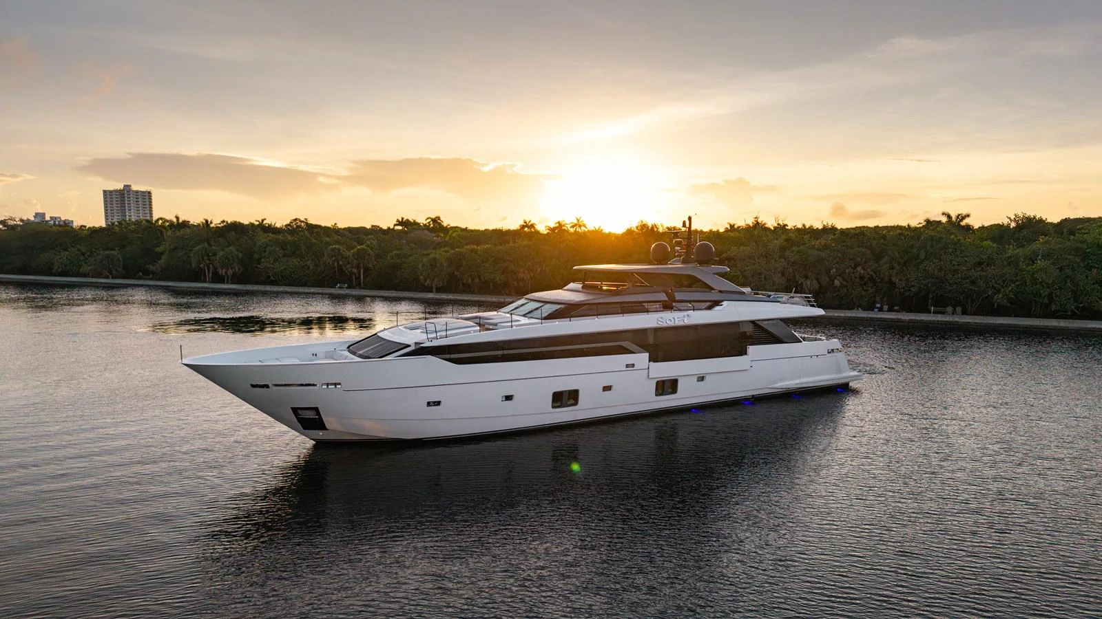 a boat on the water aboard SANLORENZO SL120/778 Yacht for Sale