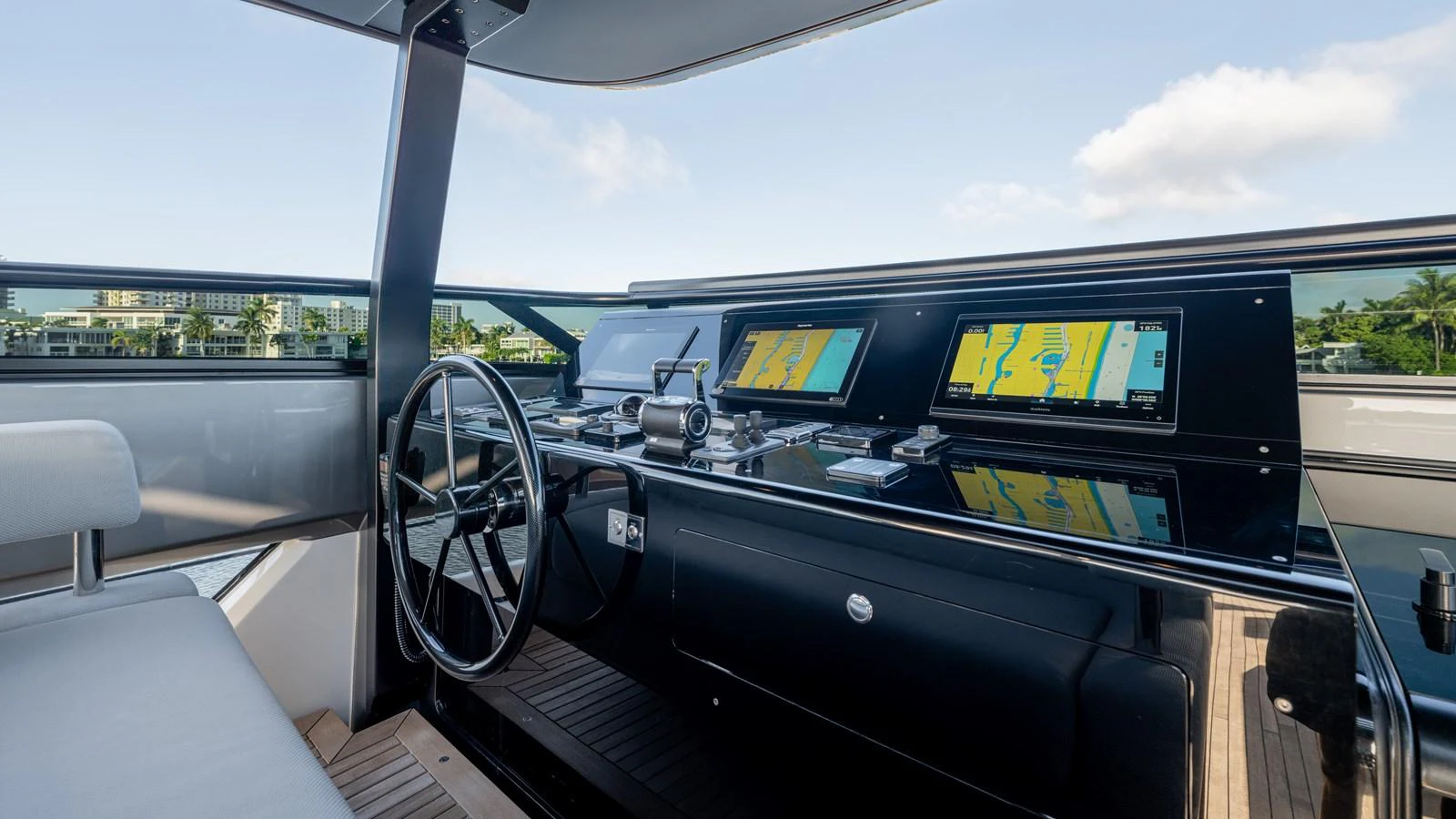 the inside of a car aboard SANLORENZO SL120/778 Yacht for Sale