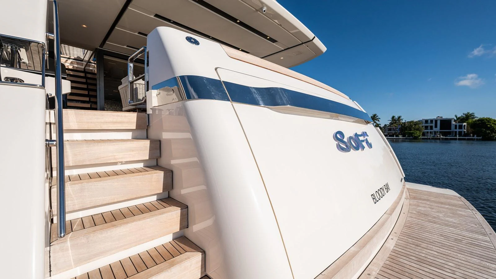 a boat on a body of water aboard SANLORENZO SL120/778 Yacht for Sale