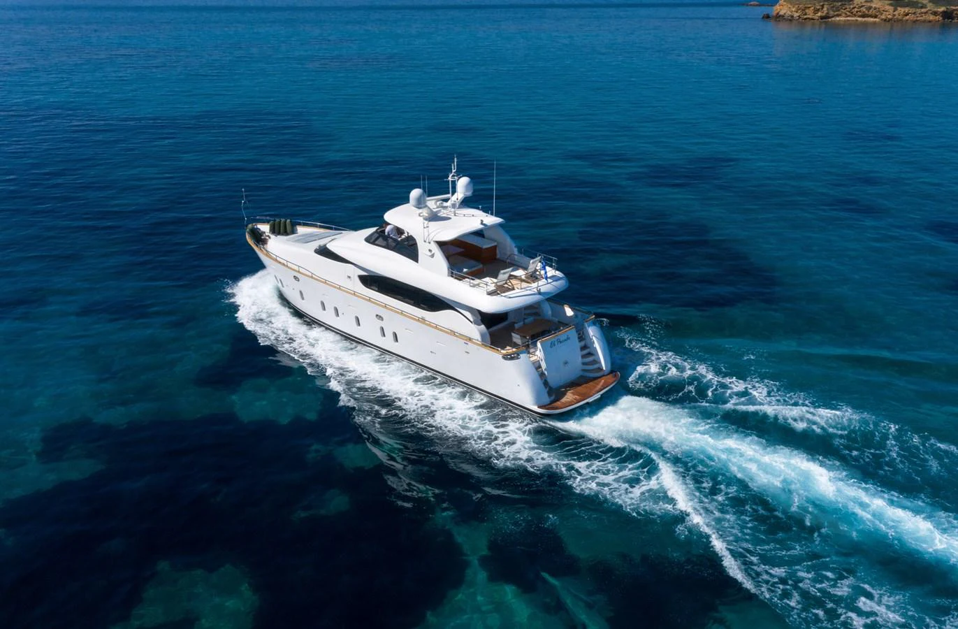 a boat on the water aboard EL PECADO Yacht for Sale