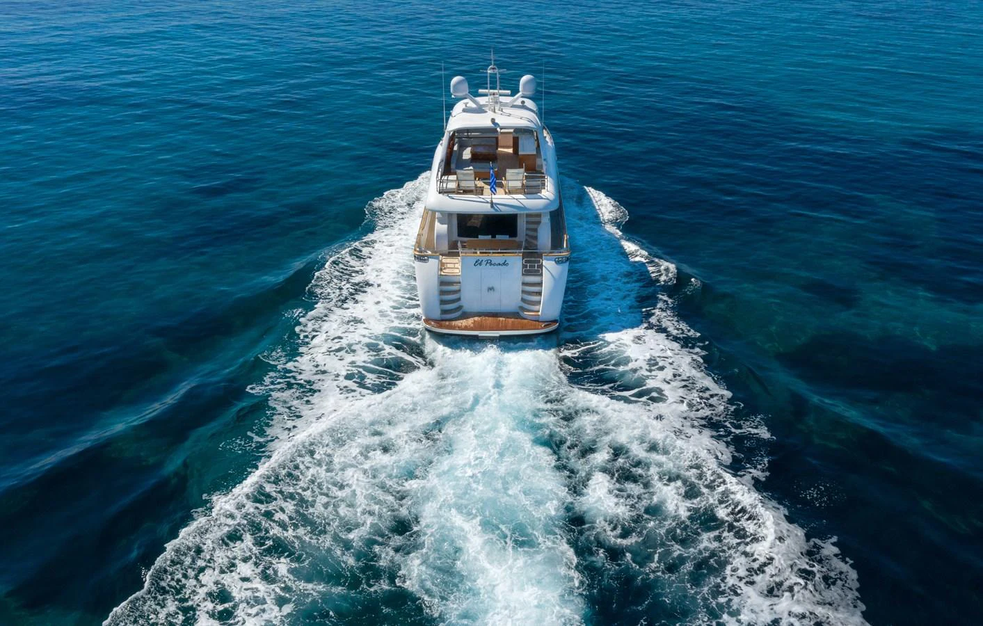 a boat on the water aboard EL PECADO Yacht for Sale