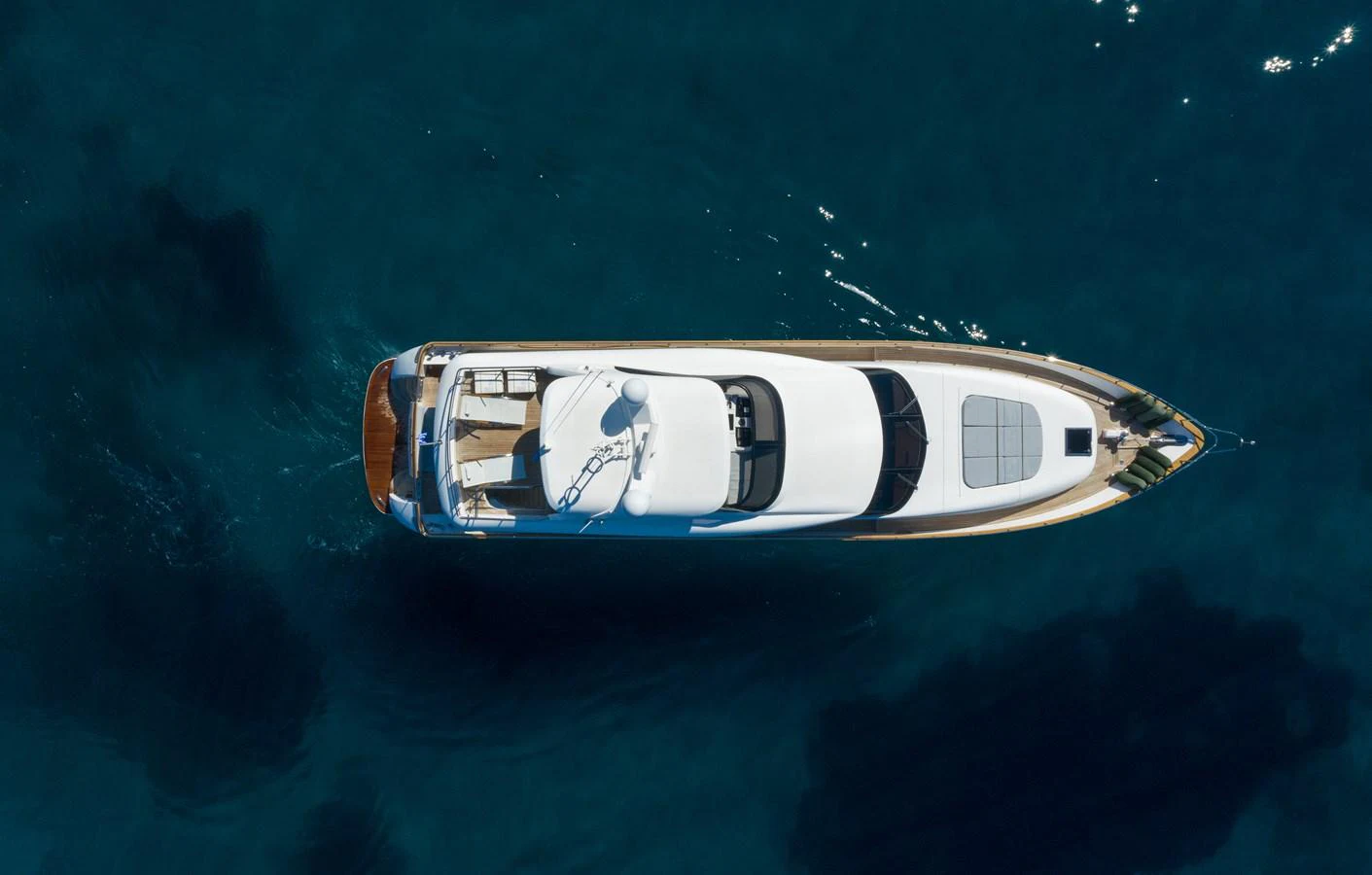 a boat in the water aboard EL PECADO Yacht for Sale