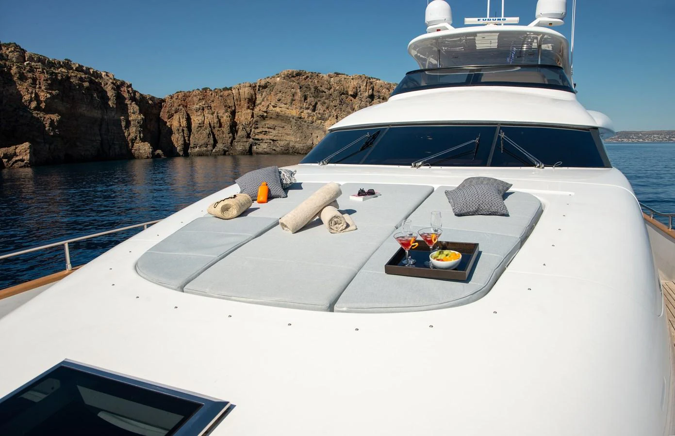 a boat on the water aboard EL PECADO Yacht for Sale