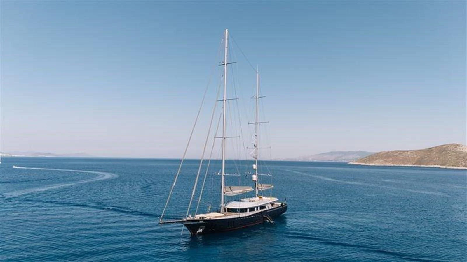 a boat in the water aboard ATLANTIS PEARL Yacht for Sale