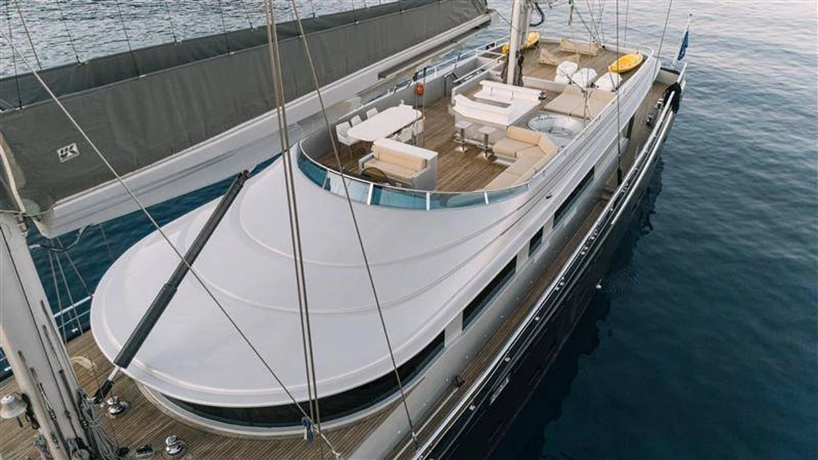a boat on the water aboard ATLANTIS PEARL Yacht for Sale