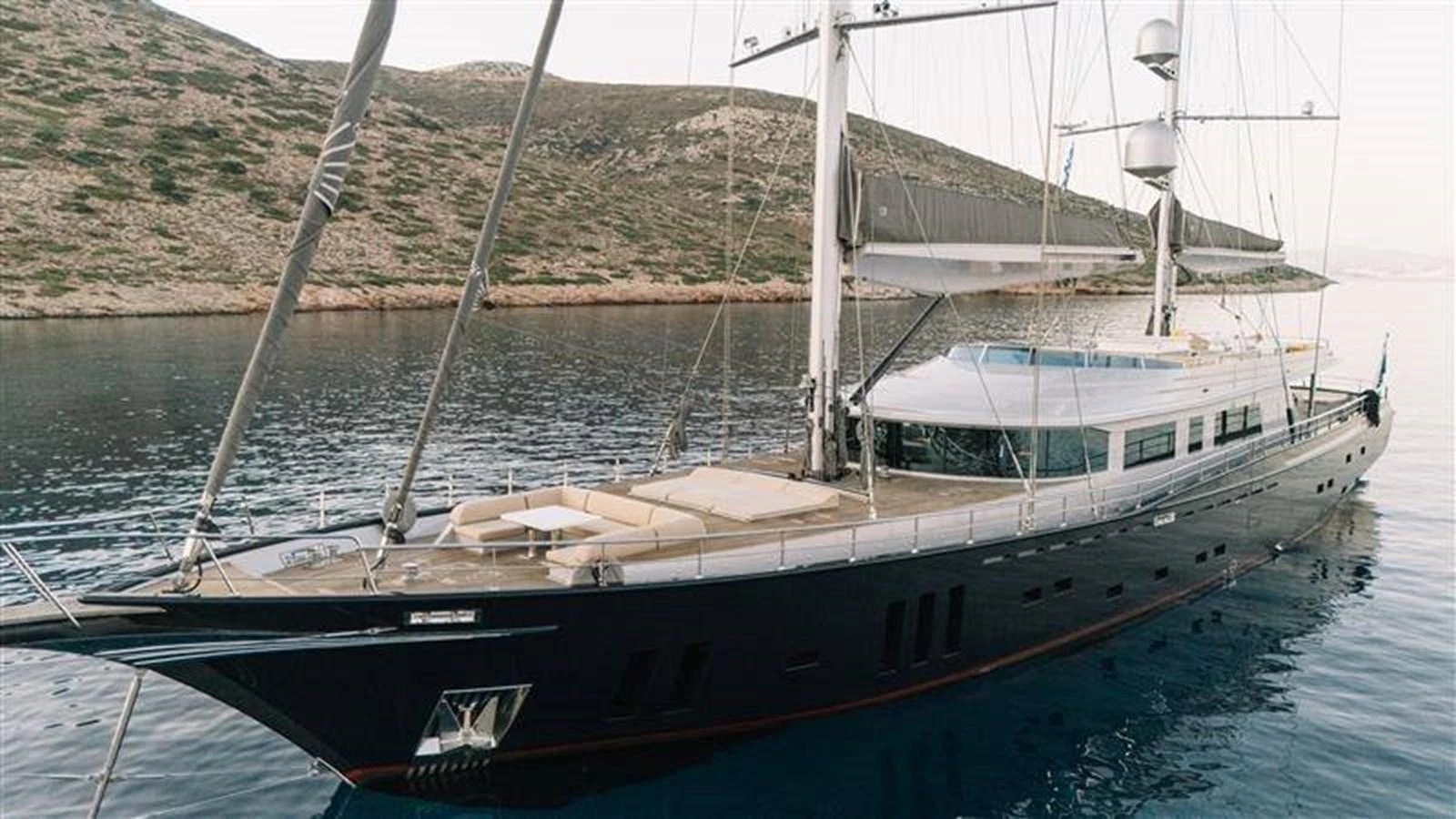 a boat in the water aboard ATLANTIS PEARL Yacht for Sale