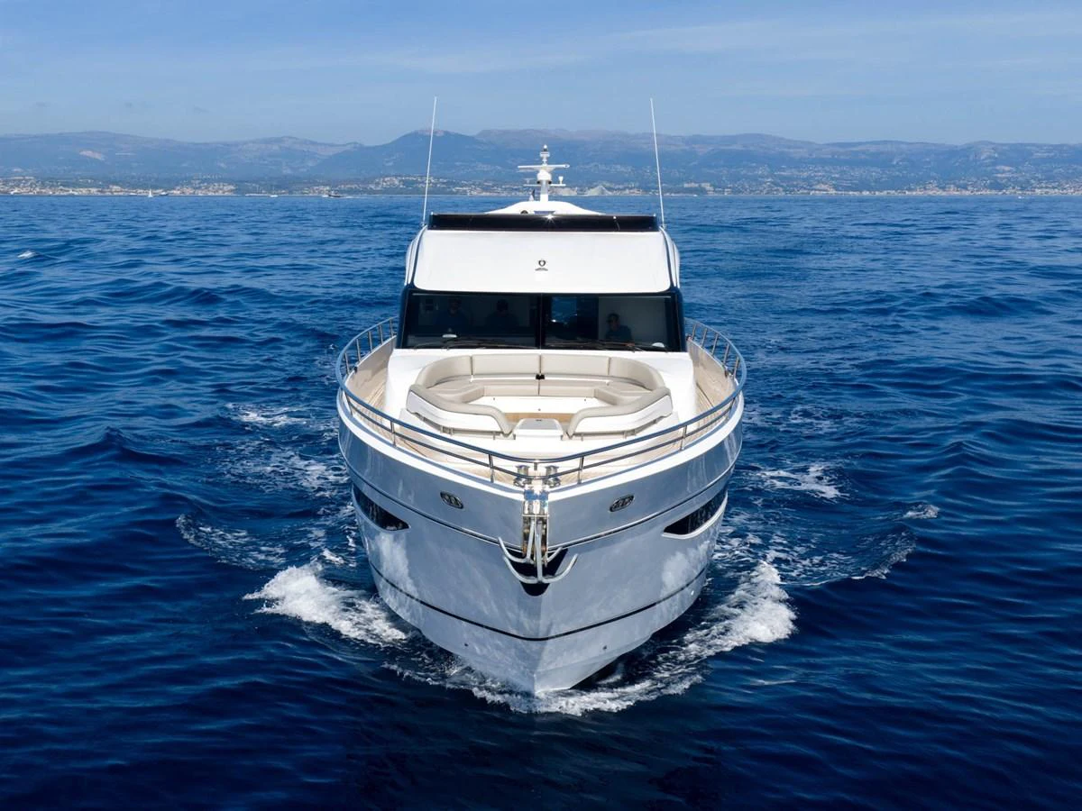 a boat on the water aboard PRINCESS S80 Yacht for Sale