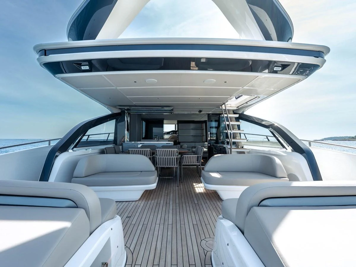 inside of a boat aboard PRINCESS S80 Yacht for Sale