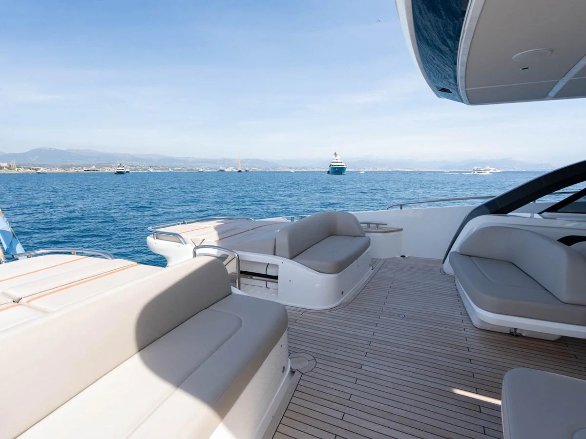 a boat on the water aboard PRINCESS S80 Yacht for Sale