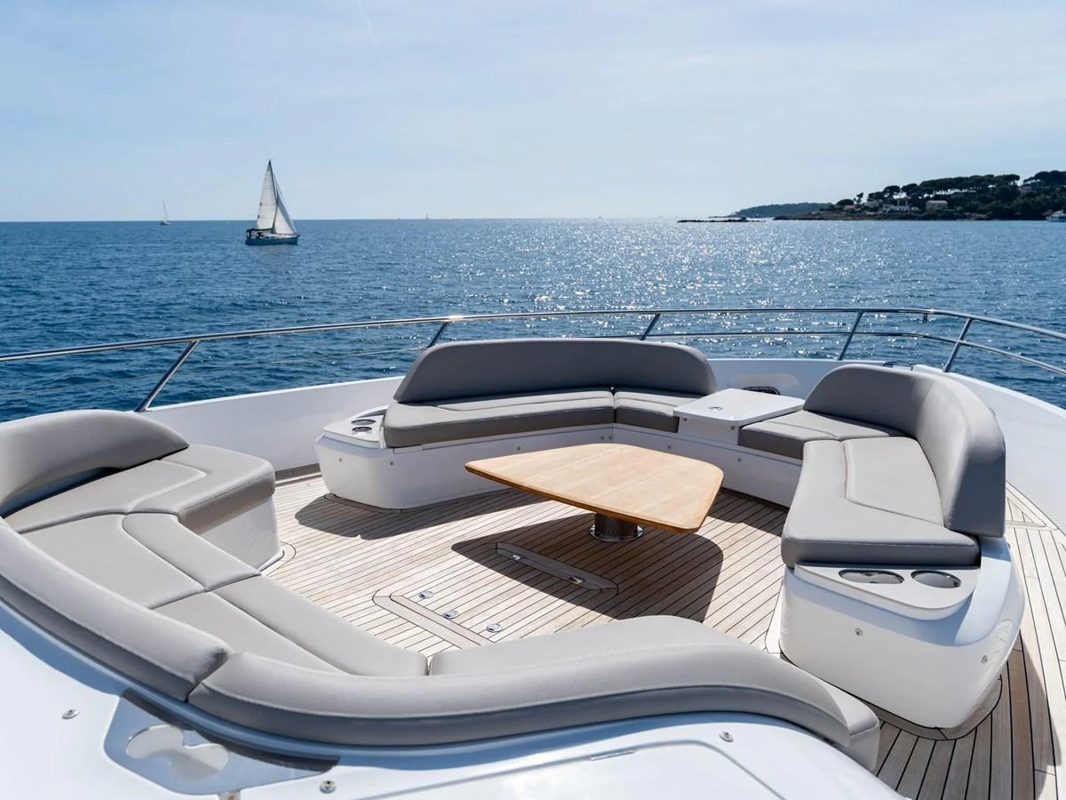 a boat on the water aboard PRINCESS S80 Yacht for Sale