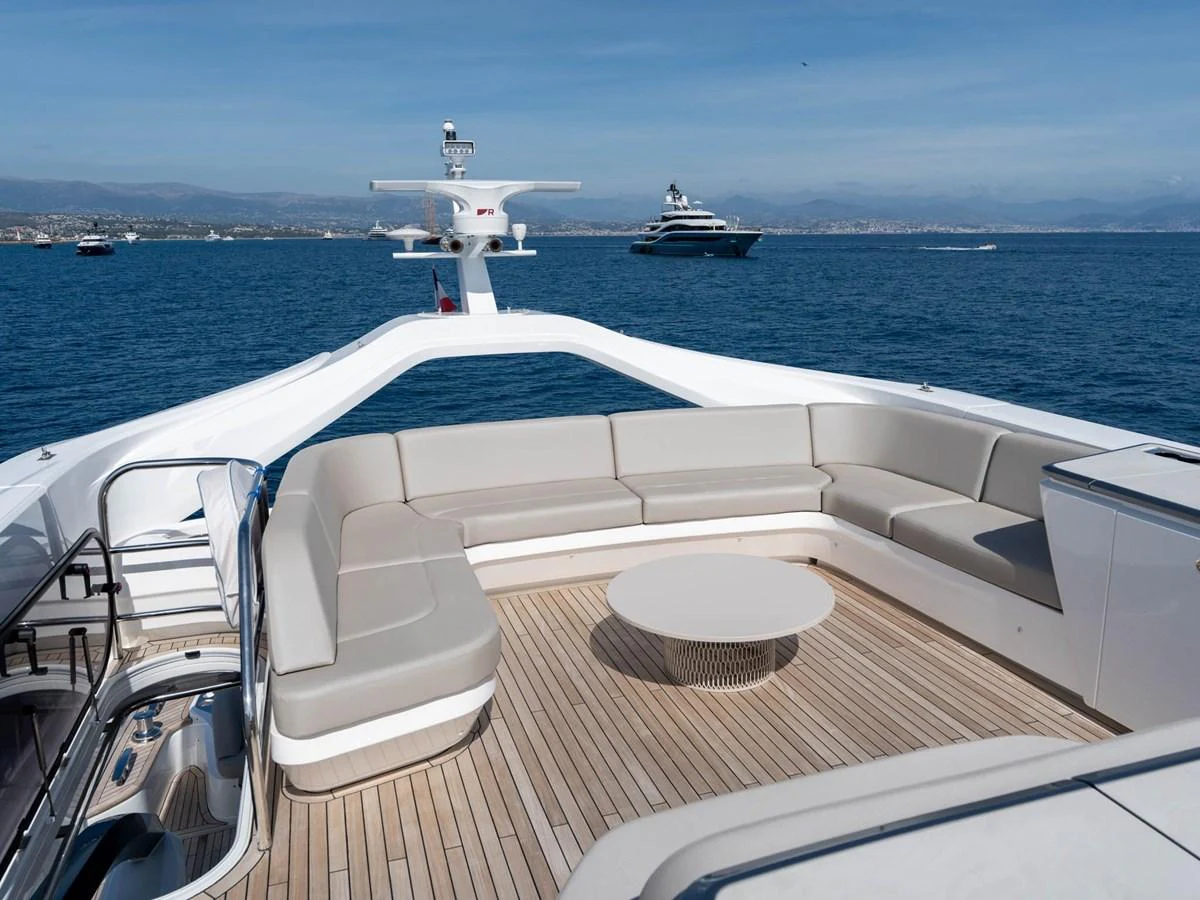a boat on the water aboard PRINCESS S80 Yacht for Sale