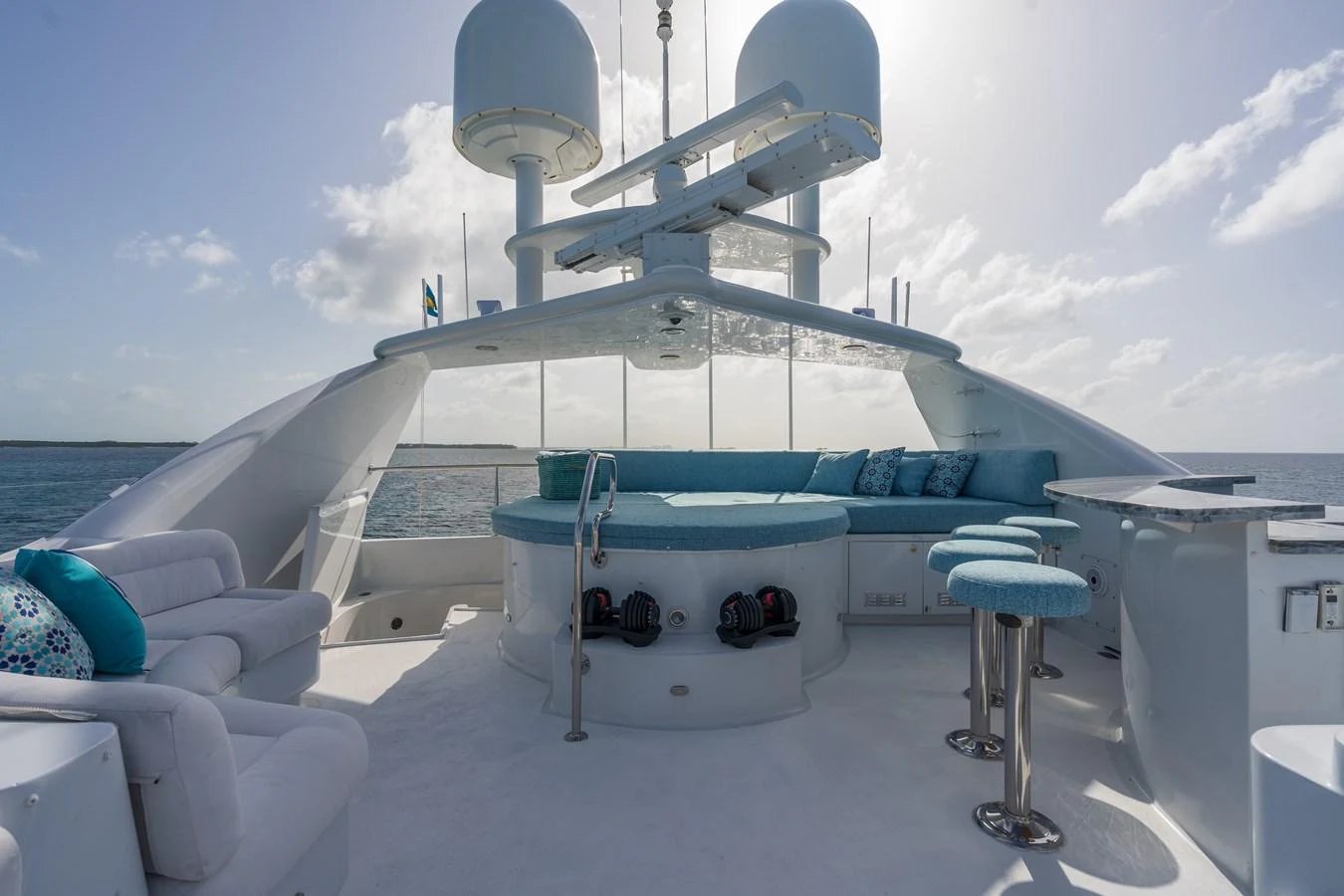 a boat on the water aboard CUPCAKE Yacht for Sale