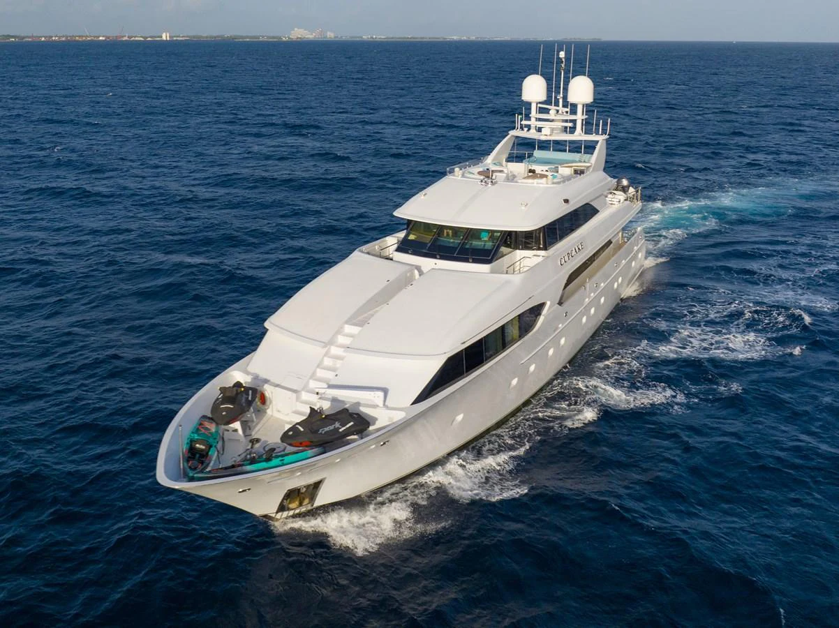a boat on the water aboard CUPCAKE Yacht for Sale