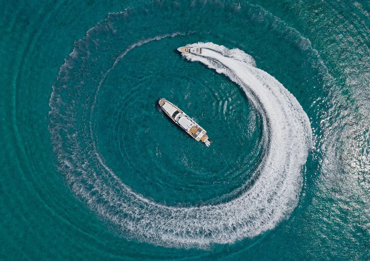 a satellite in outer space aboard CARPE DIEM Yacht for Sale