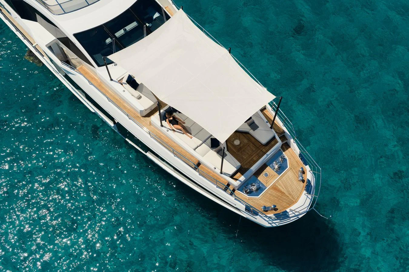 a boat on the water aboard CARPE DIEM Yacht for Sale