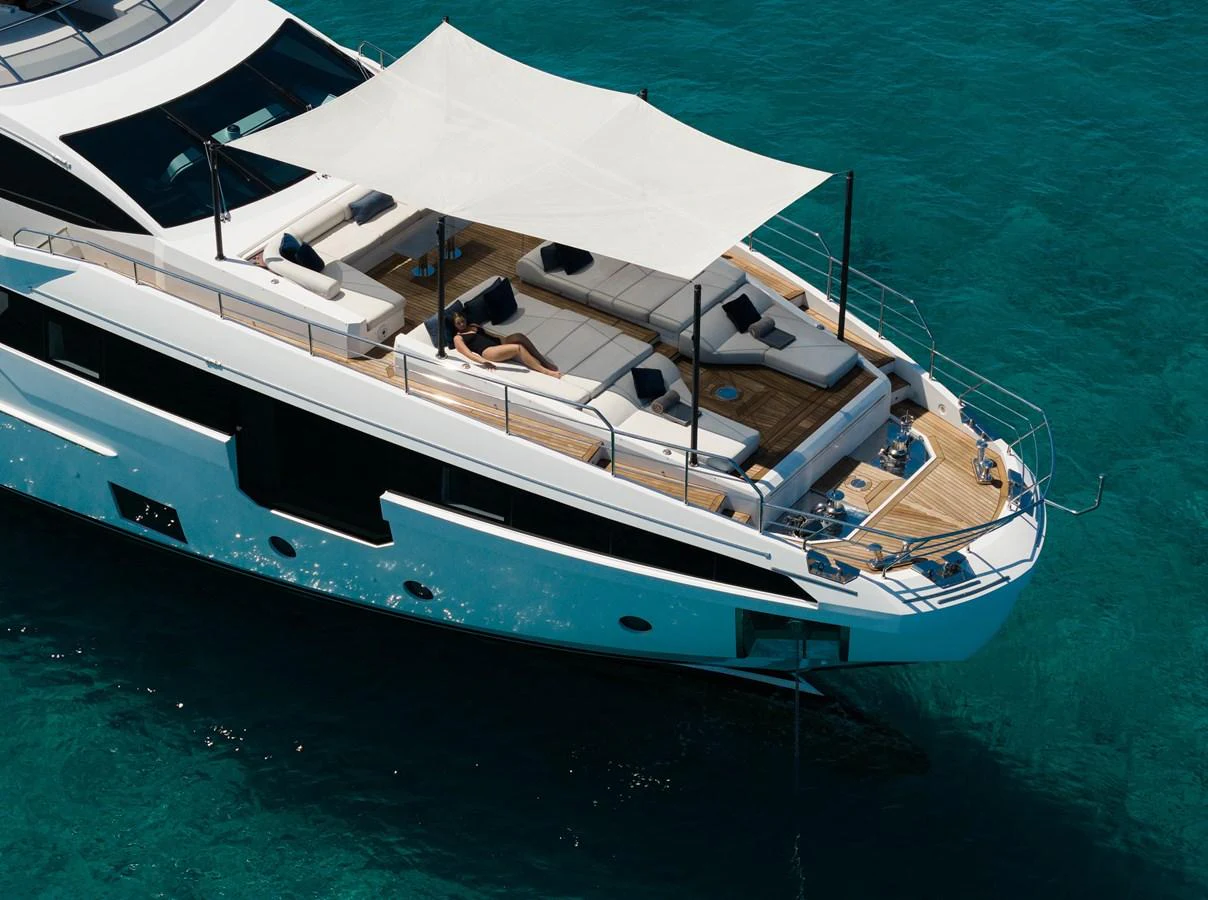 a boat on the water aboard CARPE DIEM Yacht for Sale