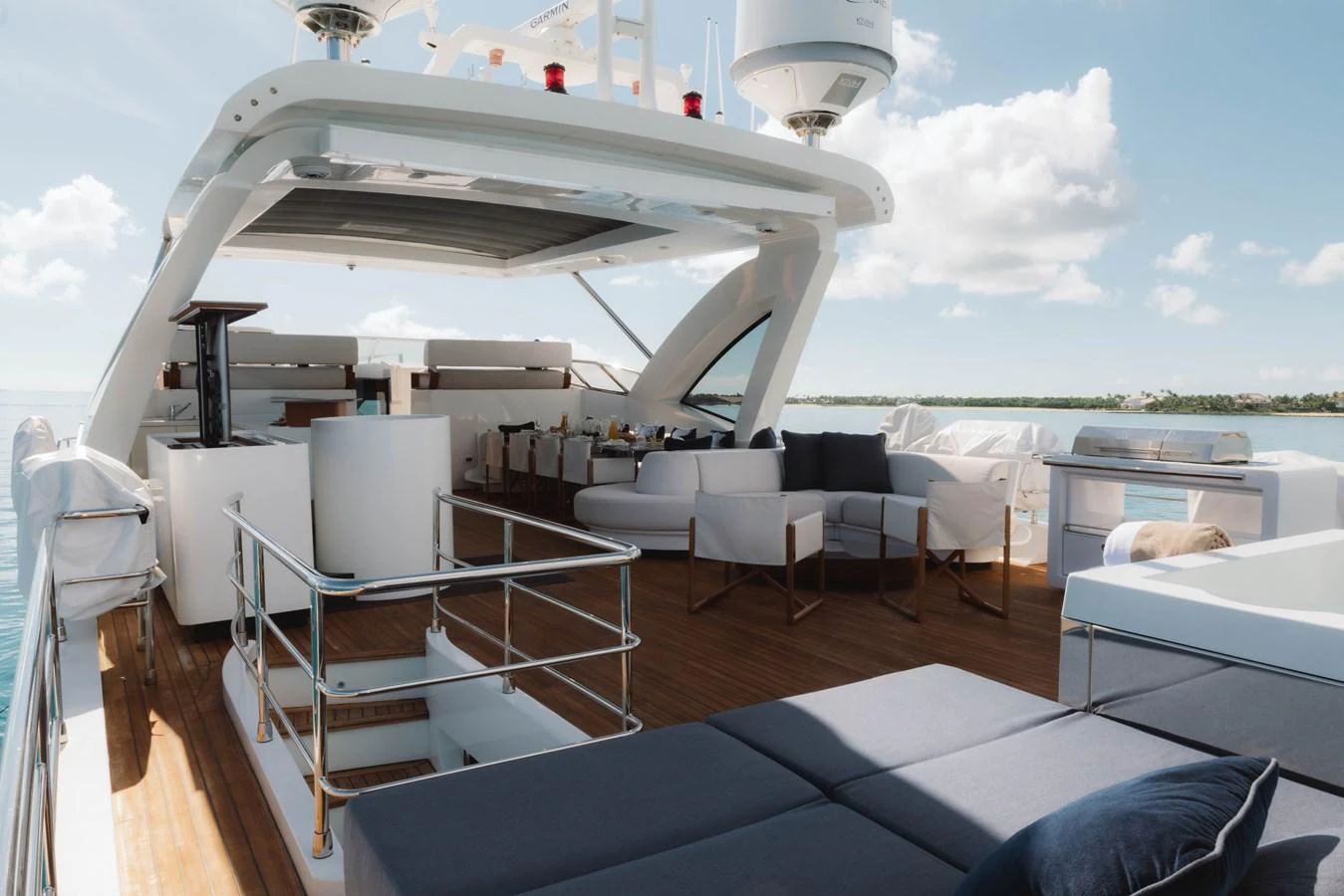 a boat on the water aboard CARPE DIEM Yacht for Sale
