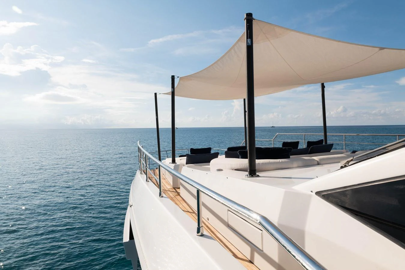a boat on the water aboard CARPE DIEM Yacht for Sale